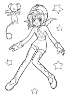 Cardcaptor Sakura Coloring Page